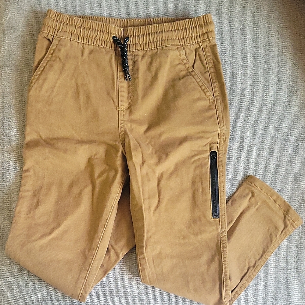 The Children's Place Tan Cargo Pants with Elastic Waistband